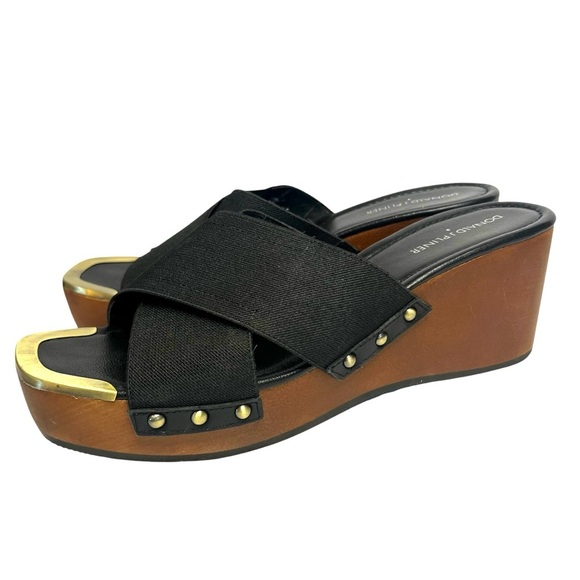 Donald J Pliner Carra Black Platform Sandals Size 9.5 - Picture 1 of 14